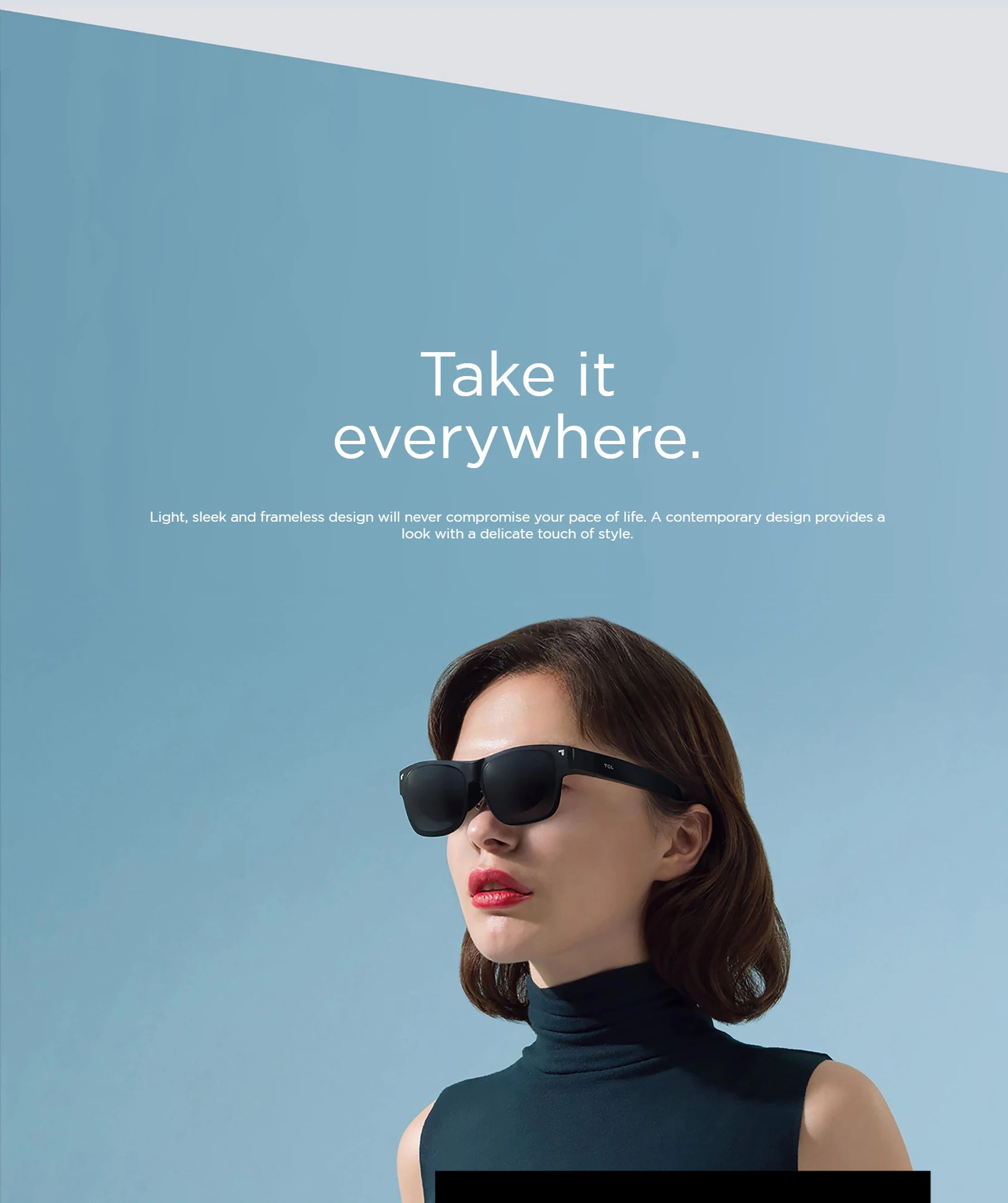 RayNeo TCL NXTWEAR AIR AR Glasses 140inch Portable HD Giant Screen Dual Full HD Micro-OLED Display Private Cinema for Phone