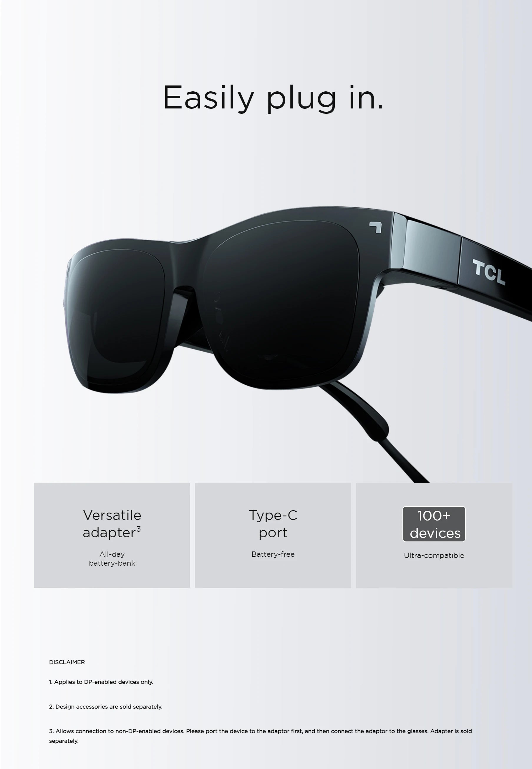 RayNeo TCL NXTWEAR AIR AR Glasses 140inch Portable HD Giant Screen Dual Full HD Micro-OLED Display Private Cinema for Phone