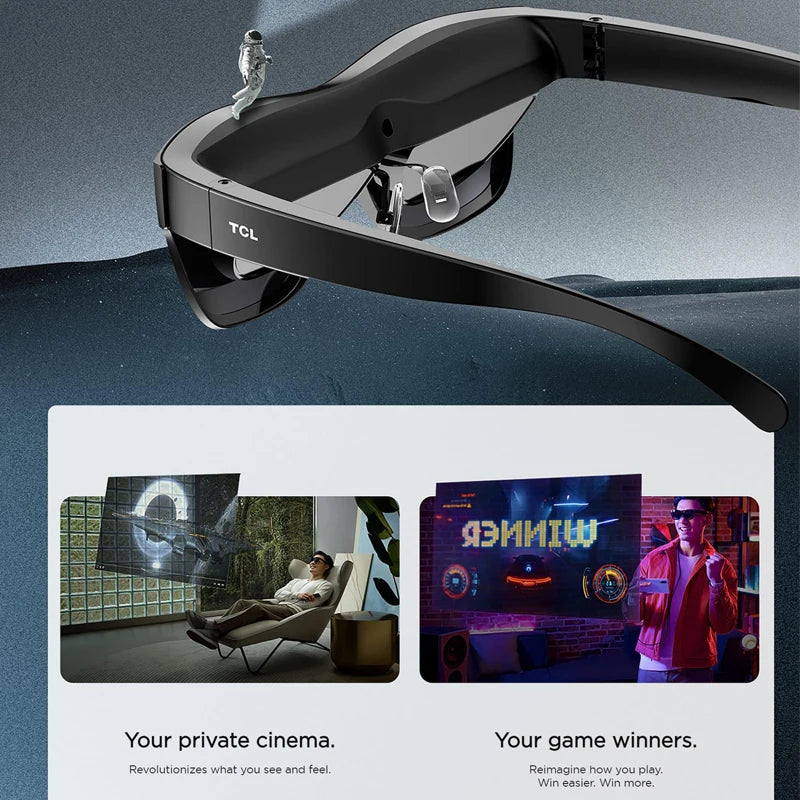 RayNeo TCL NXTWEAR AIR AR Glasses 140inch Portable HD Giant Screen Dual Full HD Micro-OLED Display Private Cinema for Phone